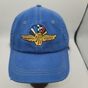 NWT Indianapolis Motor Speedway Youth Frayed Baseball Cap Hat Unisex Off…